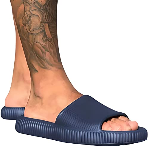 Chinelo Nuvem Ortopédico Macio Feminino Masculino Leve (37/38, Azul Marinho)