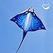Mint's Colorful Life Devil Fish Kite for Kids Adults, Delta Kites Single Line Large, Kite Handle Include (Blue)