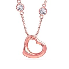 Rose CZ Heart