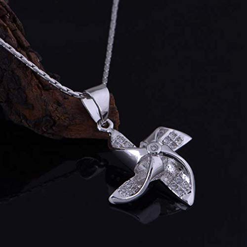Naszyjnik 925 Sterling Silver Set Krzyż Wisiorek Wisiorek Koło Wiatru