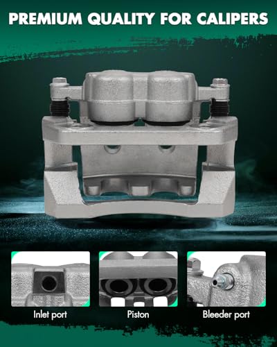 Image of SCITOO Rear Left+Right Brake Calipers With Bracket 18B5077 18B5076 Compatible For Ford For F-250 Super Duty 2008-2012 For Ford For F-350 Super Duty 2008-2012