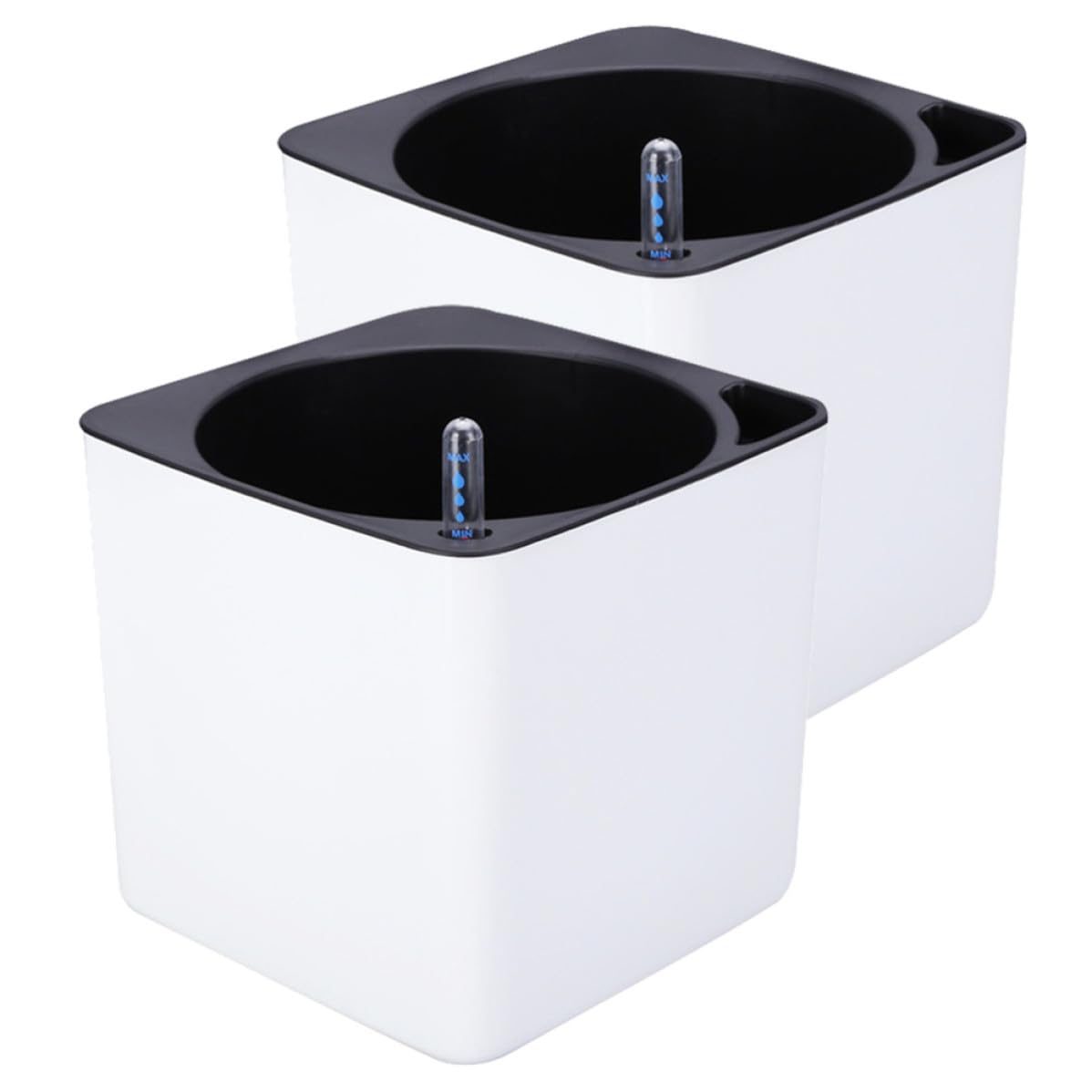 Jardinière à Arrosage Automatique et Double Couche avec Indicateur de Niveau d'Eau Jojofuny