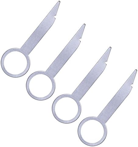 Keple Car Radio Removal Tool Key DIN Release Keys Set for Audi, VW VolksWagen, Mercedes Benz, BMW OEM Head Unit CD Media Player Pins | Universal Pin Stereo Hooks Tools (2 pairs)