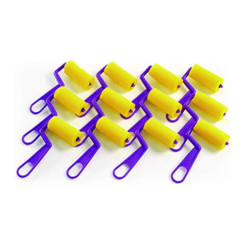 Colorations Foam Paint Rollers Multipack for Young Artists Paint Supply Painting Tools