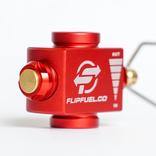 FlipFuel Fuel Transfer Device for Backpacking & Camping – Isobutane Canister Refill Adapter with Flow Control Valve