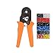 Produktbild Crimpzangen Aderendhülsen Set, Aderendhülsenzange Crimper Zange mit 1200 Stück Kabelschuhen Crimpverbindern, 0,25-6mm² Selbstjustierbare Ratschen Draht Crimpklemmen Tool Kit