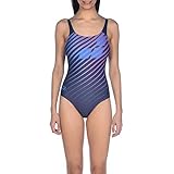 Arena Damen Sport Flicker Badeanzug, Navy/Multi, 36