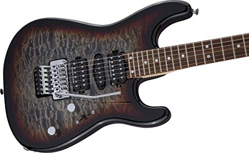 Charvel MJ San Dimas Style 1 HSH FR PF QM PF Midnight Glow guitare électrique avec hardshell gig bag - Les Beatles, Paul McCartney, John Lennon, RIngo Starr, George Harrison Charvel MJ San Dimas Style 1 HSH FR PF QM PF Midnight Glow guitare électrique avec hardshell gig bag – Image 5