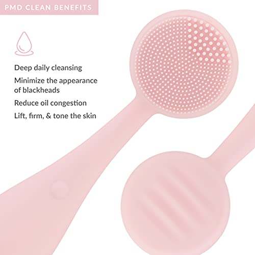 PMD Beauty - Essential Cleanse and Exfoliate Bundle - Includes Personal Microderm & Clean - At-Home Microdermabrasion Machine & Smart Facial Cleansing Device for Vibrant Skin