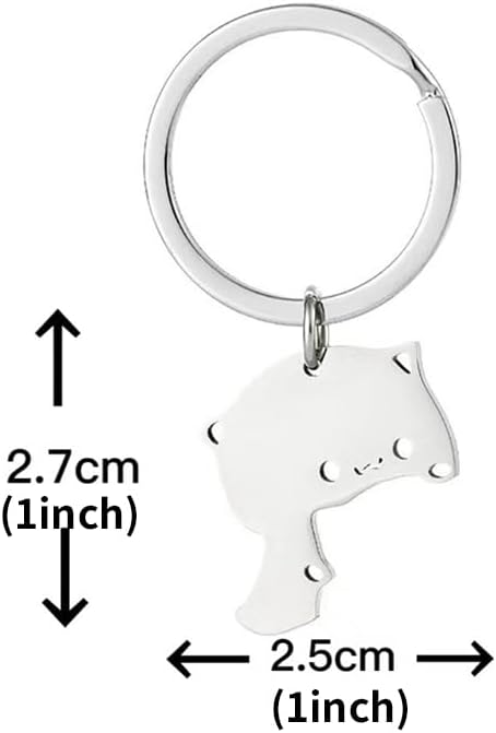 猫 キーホルダー カップル ペア お揃い かわいい シンプル 猫ちゃん キーリング ネコちゃん ステンレス製 キーリング 彼女 彼氏への 記念日 誕生日 恋人 友達に プレゼント ギフト