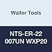 Walter Tools NTS-ER-22 007UN WXP20 Carbide NTS Threading Inserts, External Thread, Full Profile, American UN 60 Degree (Pack of 10)