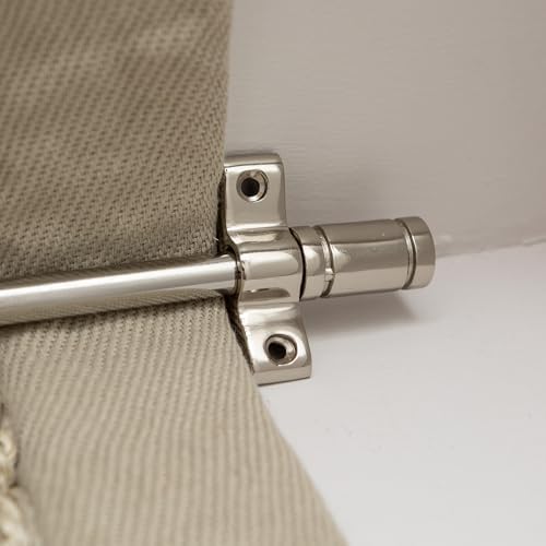 Brass bee Stair Rods Carpet Runners With Piston Finial Ends Nickel, Brass, Antique Brass Stainless Steel Stair Carpet Rods - Sold individually (Nickel)