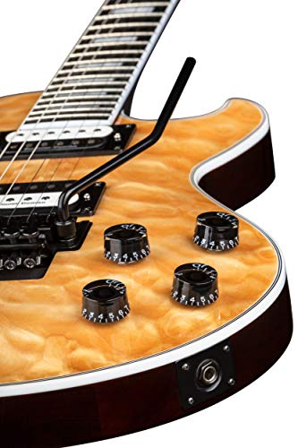 Dean Thoroughbred Select Quilt Top Floyd Rose Electric Guitar, Gloss Natural #TOP5