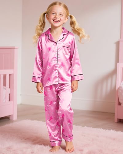 Sylfairy Girls Pajamas Set Sleepwear Toddler Long Sleeve Jammies Kids Sleepwear 3-12 Years2