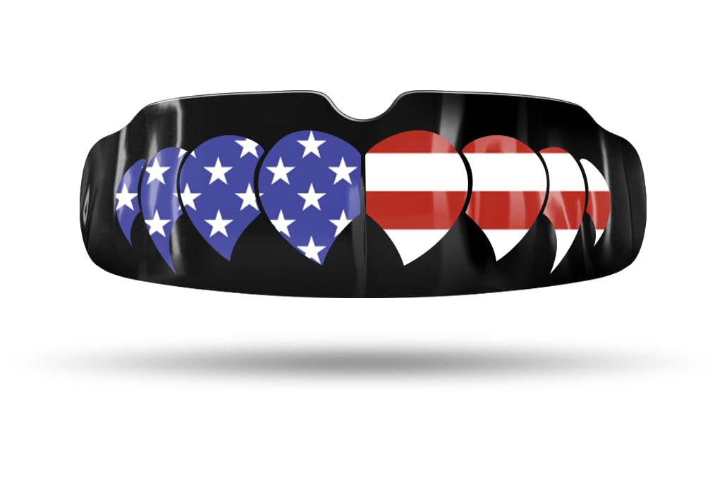 Impact Quick-Fit All Sports Mouthguard Boxing, MMA, Lacrosse, Football, Hockey, Basketball, Jiu-Jitsu, and More (USA Fangs, Adult 14+ Years)