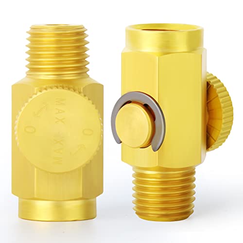 TAISHER 5PCS Brass Air Compressor Accessories Control Tool，in-Line Air Flow Regulator Valve 1/4" NPT Male x 1/4" NPT Female by TAISHER - Used condition - Image 2