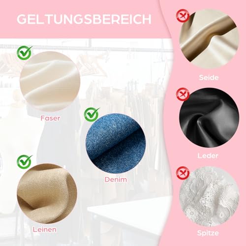 Yuaerbuo Fein Etikettierpistole Kleidung Geschenkanhänger Etikettiermaschine, Rosa Kleidung Etikettierpistol Heftpistole Mini Stitch Gun mit 5 Ersatznadeln 3000 Heftfäden 50 Leuchtende Schnallen