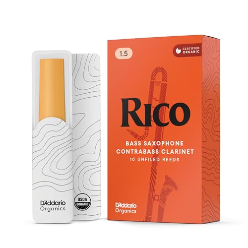 Anches Rico clarinette contrebasse force 1.5 boîte de 10 pour musiciens