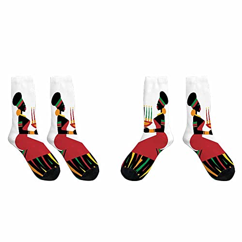 Image of Pehede Socks Mens Fun Dress Socks for Women Funny Novelty Crazy Design Socks