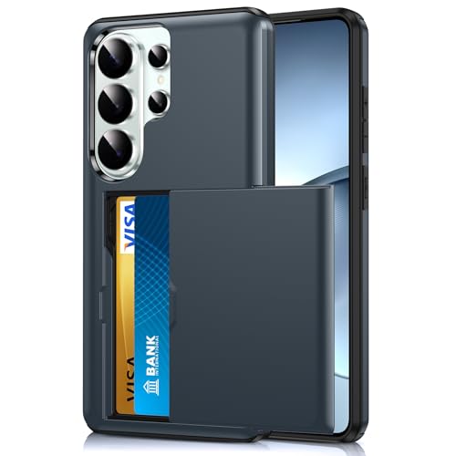 LeYi for Galaxy-S26-Ultra Case with Card Holder: Wallet Phone Funda para for Samsung S 26 S26ultra Cover Rugged Heavy Duty Women Military Grade Shockproof Samsungs26 Ultra Cases, Blue