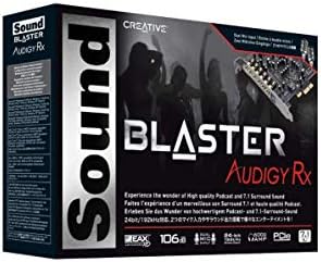 Creative Sound Blaster Audigy Rx - 7.1 PCIe Sound Card with High Performance Headphone Amp