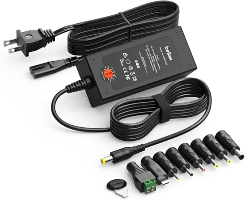 Belker 45W Universal 5V 6V 7.5V 9V 12V 13.5V 15V AC DC Adapter Power Supply for Household Eletronics LCD LED Strip Light Router HUB Speaker - Support Amps 0.5A 1A 2A 3A 3000mA Max.