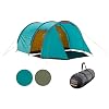 Grand Canyon Robson – Tente spacieuse, tente tunnel 2 entrées, avec grand espace de rangement, pour camping, extérieur, trekking, festival, montage facile, tailles