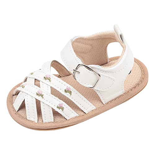 Summer Children Infant Toddler Shoes Girls Sandals Hollow Vamp Design Buckle Breathable And Kids Rainbow Flip Flops