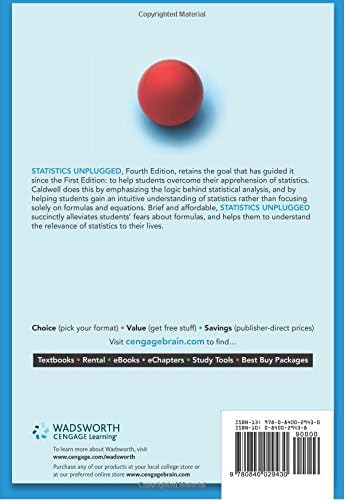 Amazon Com Statistics Unplugged 9780840029430 Caldwell Sally Books
