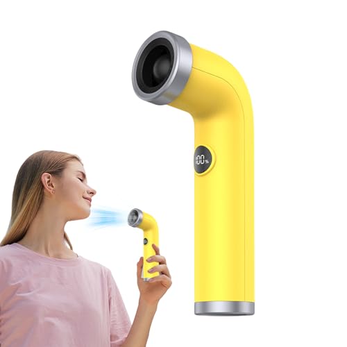 Ventilador personal – Ventilador de viaje sin hojas – Recargable con 100 velocidades al aire libre dormitorio patio escritorio patio Campada Escumento Desktop Deskotless discurso sin estar