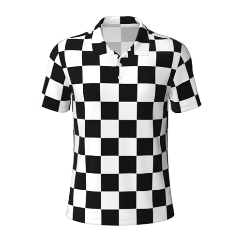 Polo homme à carreaux pour le travail et les voyages d'été confortables