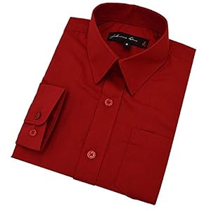Johnnie Lene Jungenhemd JL32 Rot 4T