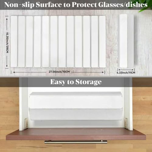 Extral Large Stone Dish Drying Mats for Kitchen Counter, 28"(L)×16"(W) Quick Dry Dish Drying Mat, Collapsible Eco-Friendly Absorbent Diatomaceous Earth Mat for Dishes Cups, Match Any Countertop by DFJKJUU - Image 2