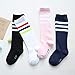 Natuworld Pack of 4 Children Girls Boys Toddlers Cotton Thicken Knee Long Soccer Socks Team Socks for 2-3 Years Old Kids(diffrent color)