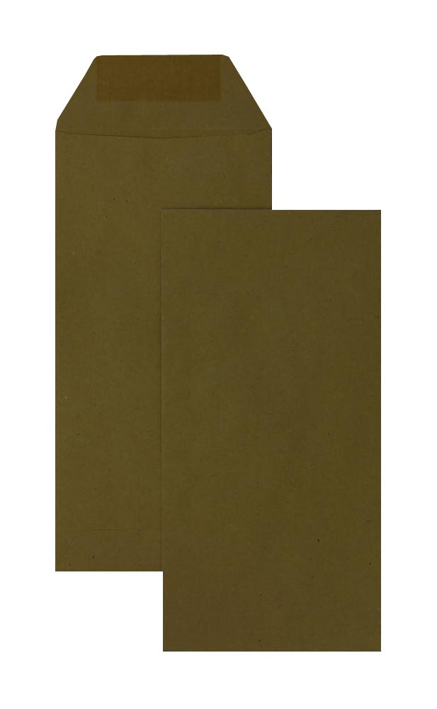 Blanke Briefhüllen - 1000 Versandtaschen im Format 110 x 220 mm (DIN Lang) in Braun
