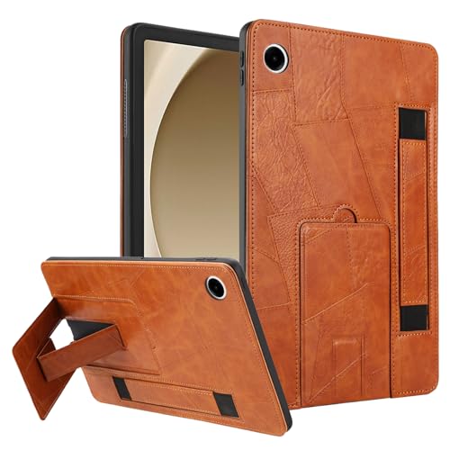 Carcasa de piel sintética retro para Samsung Galaxy Tab A11 textura híbrida elegante antichoque