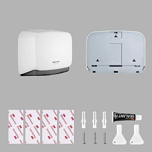 Interhasa Distributeur De Serviettes Mural Commercial Grande Capacité - Blanc
