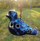 Ocarina 6 Hole, Ceramic Ocarina Gift for Kids & Beginners, Cute and Easy to Play Brid Ocarinas (Dazz