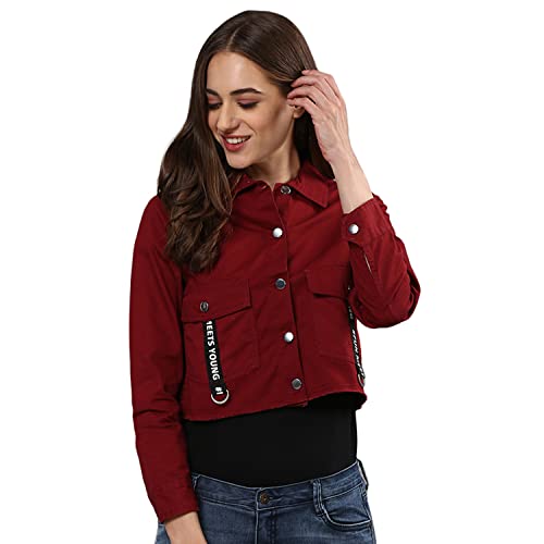 Image of Women's Cotton Jacket Relaxed Fit For Casual Wear | Full Sleeve | Stylish Wear Cotton Jacket Crafted With Comfort Fit And High Performance For Everyday Wear