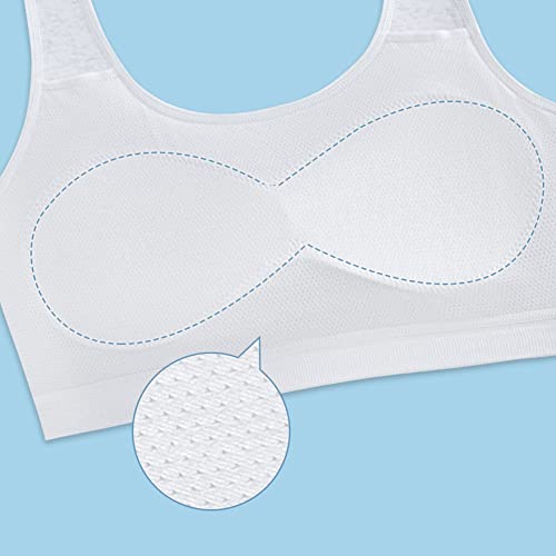 Herepai HERE233 Big Girls' Sports Bra With Breathable Pads Teens Cotton Training Bras  thumb #3