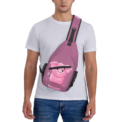 Morrales urbanos con diseño de cerdito para viaje y senderismo miniatura 7