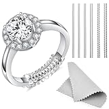 【Package Includes】 6 Pcs Ring sizers in 6 sizes which fit both men’s and women’s rings. Prevent the ring from sliding off your finger. 【Easy to Use】 Wrap the Ring size adjuster around the ring like a coil until it fills the gap and let the ring fits ...