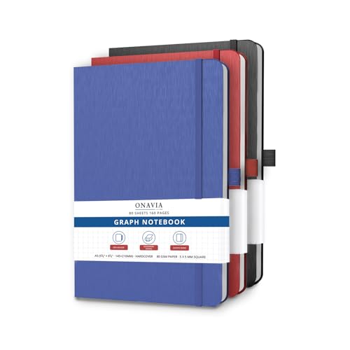 A5 Kariertes Hardcover Notizbuch