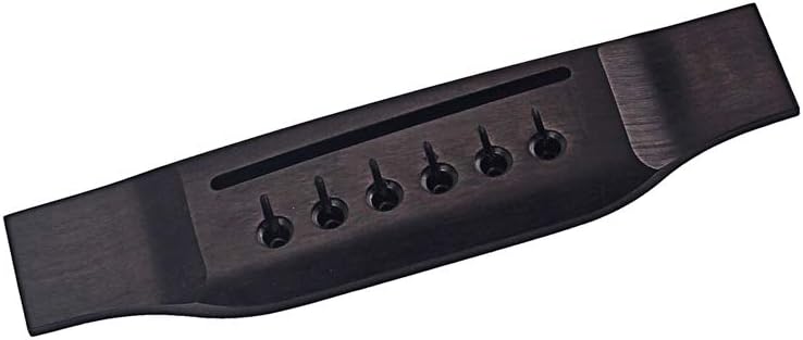Alnicov Wooden Guitar Bridge Acoustic Guitar Ebony Bridge For 6 String Guitar