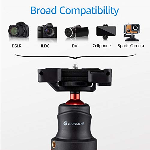 Moniss Suporte de tripé flexível GM-7 Mini suporte de tripé de polvo com cabeça de bola/clipe de tel