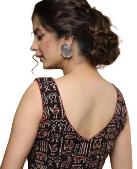 Readymade Kalamkari Printed Blouse| Comfortable, Breathable, Lightweight, Ethnic|SL_222-image-18