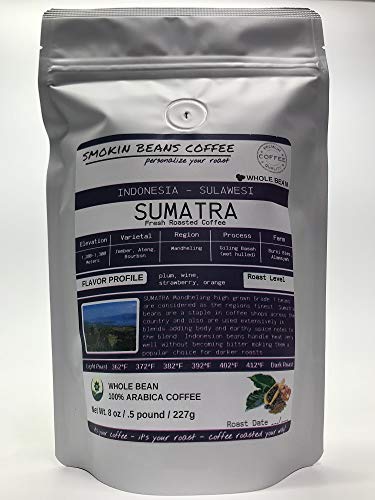 Café en grano Smokin Beans Combo Indonesia 6 bolsas 8 oz miniatura 4