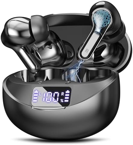 Wireless Earbuds Bluetooth 5.3 Headphones HiFi Stereo, Wireless E...