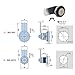 Electric Cabinet Box Cam Lock,Black MS407 Industrial Chassis Cabinet Yacht Car Bathroom Window Hardware DIY MS479 1Pcs(MS 407C)