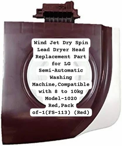 Image of Wind Jet Dry Spin Lead Dryer Head Replacement Part, Semi-Automatic Washing Machine, 8-10kg Model-1020, Red